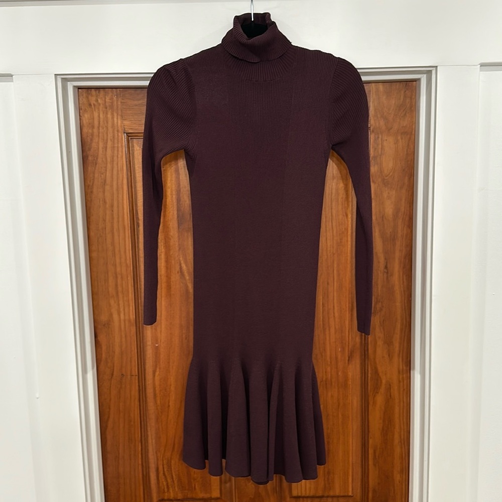 Reiss Ribbed Turtleneck Dress
